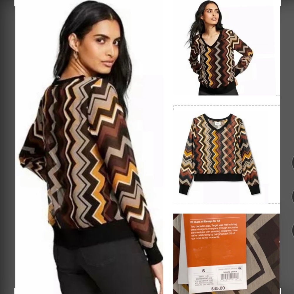 MISSONI ZIG ZAG’S SHEER TOP COLLABORATED WITH TARGET FOR A SPECIAL COLLECTION